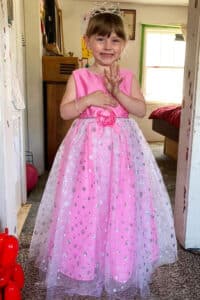 Girl in princess dress